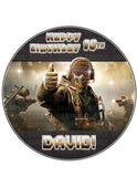 Call of Duty Mobile Edible Cake Toppers Round