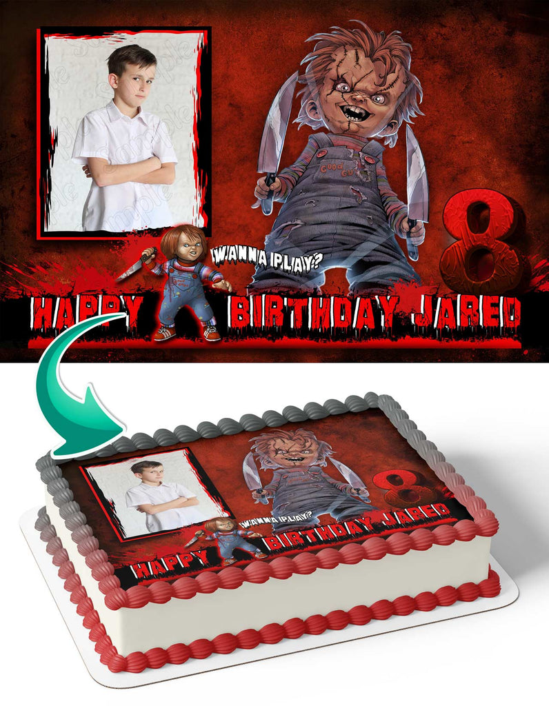 Chucky and Bride Movie Edible Cake Topper – Cake Stuff to Go