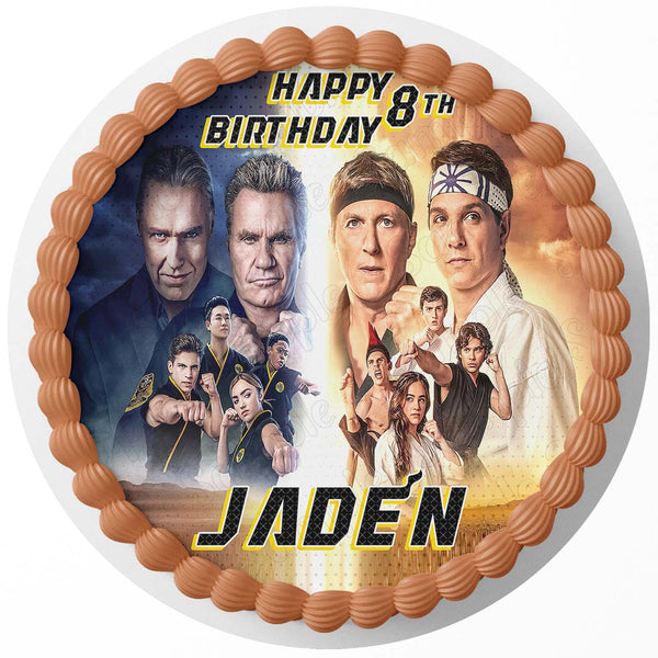 Cobra Kai R Edible Cake Toppers Round