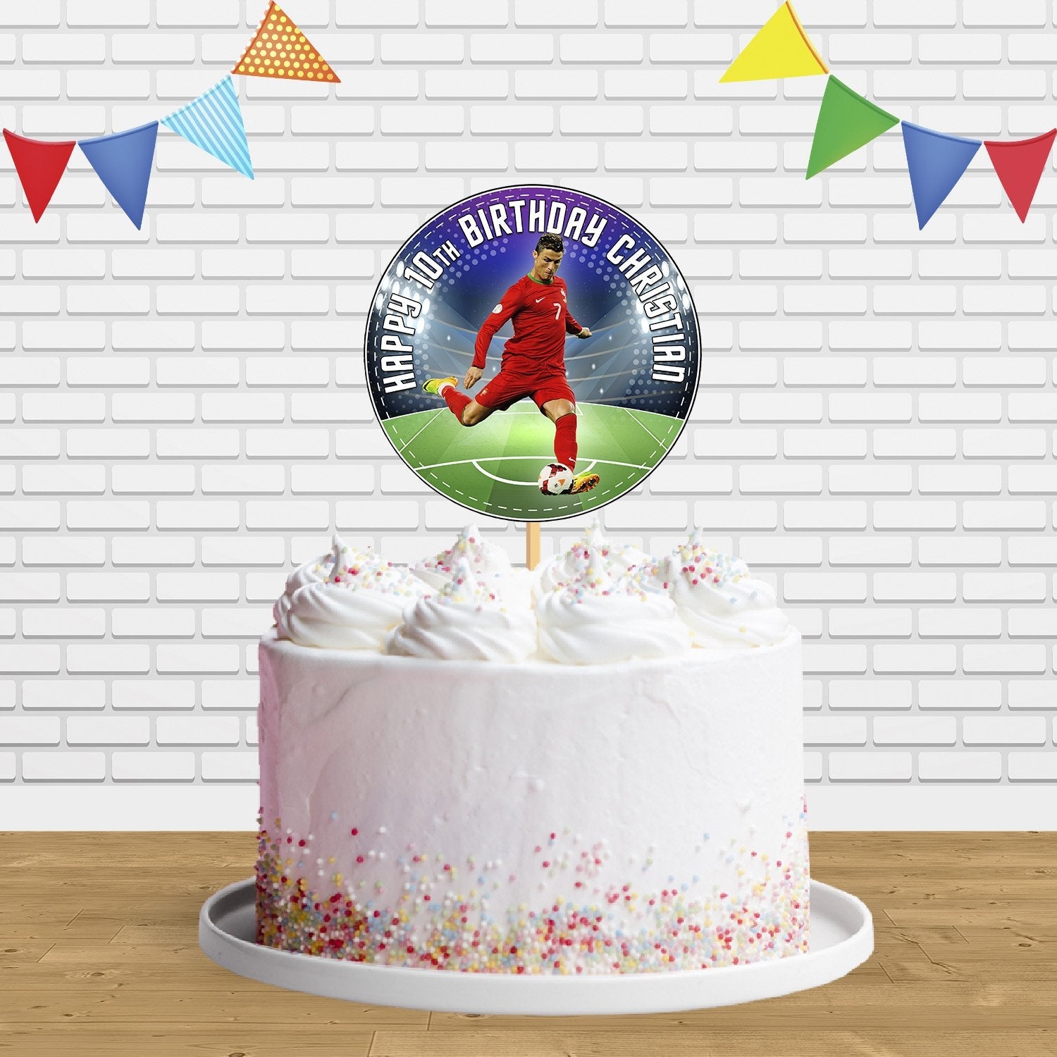Football Player Birthday Cake Topper Decorations – FootyFigurz