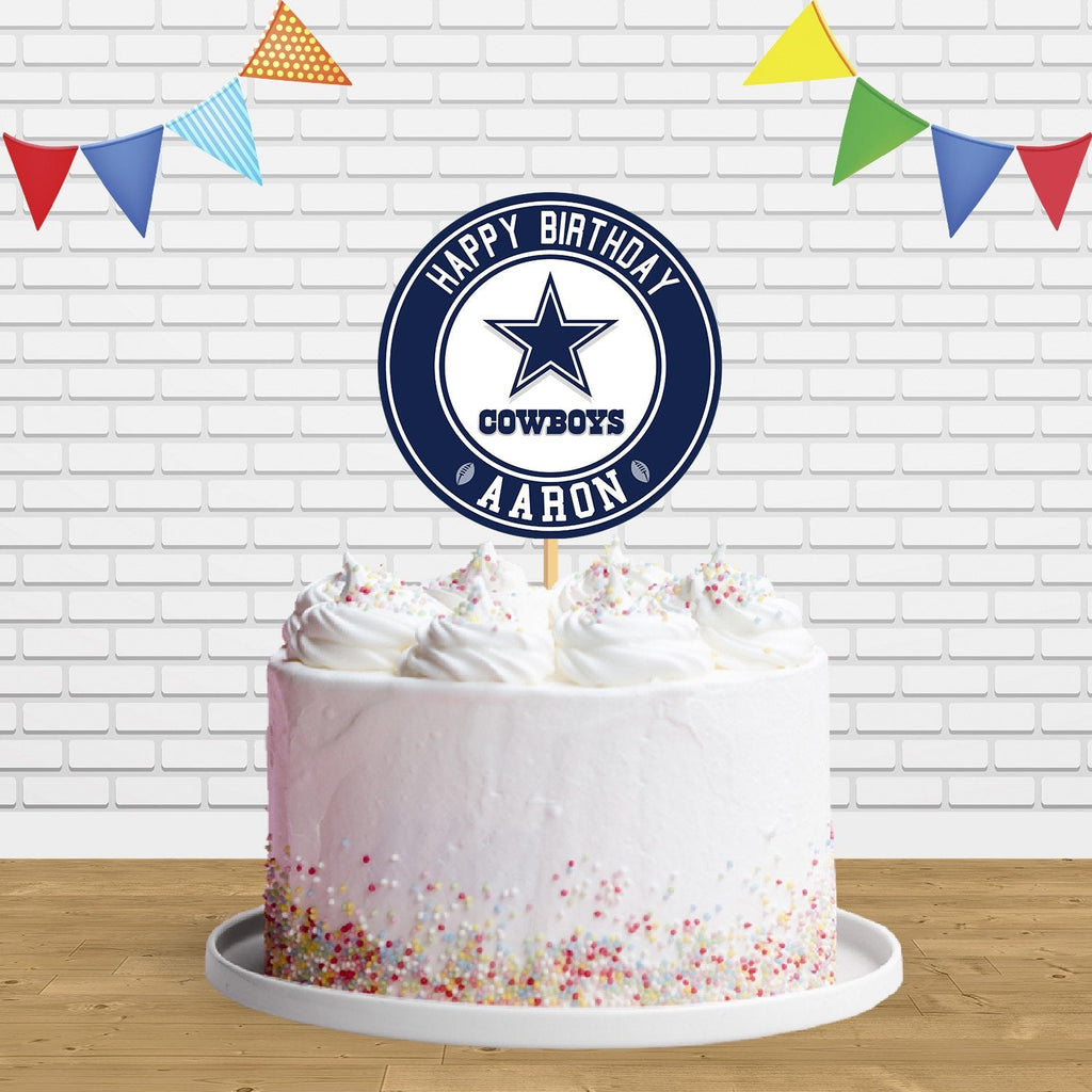 Dallas Cowboys Edible Cake Toppers Round – Ediblecakeimage