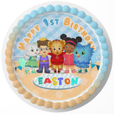 Daniel Tiger Rd Edible Cake Toppers Round