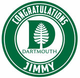 Dartmouth College Edible Cake Toppers Round