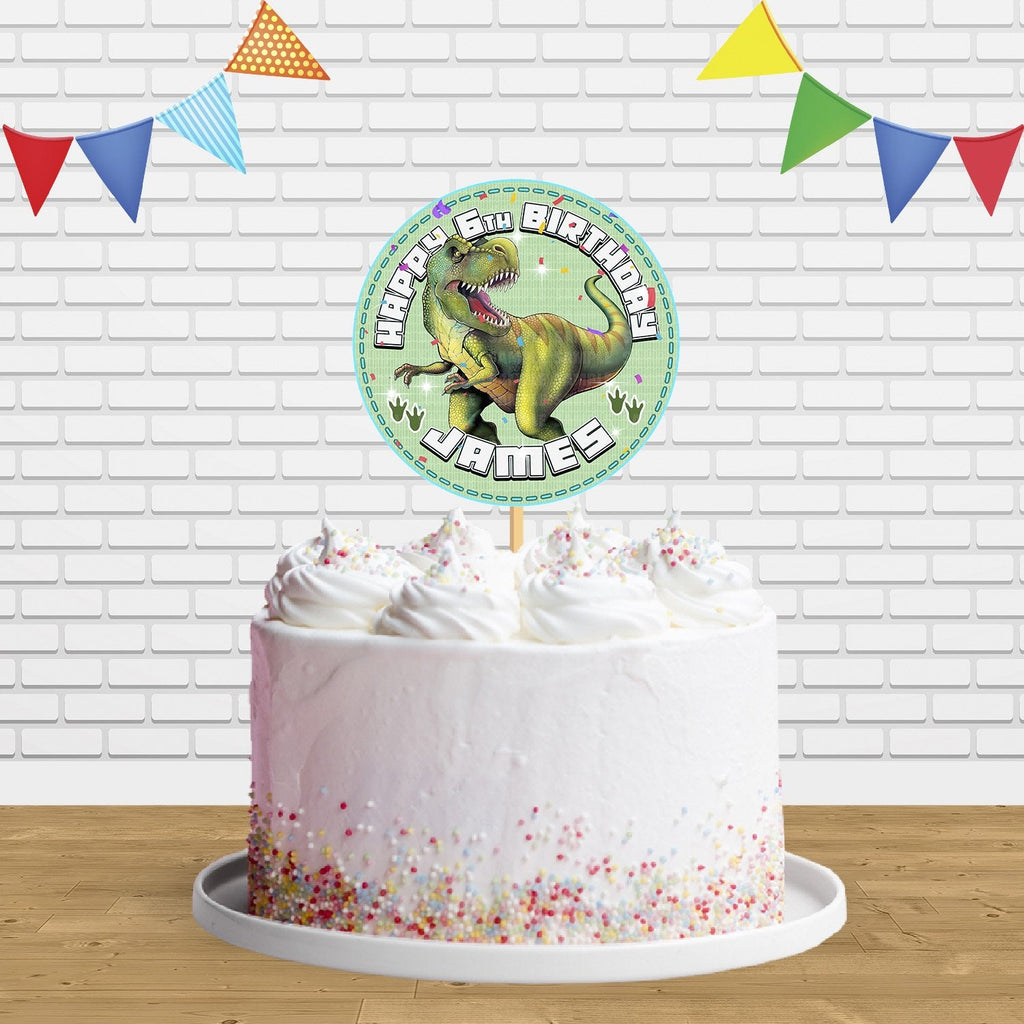 Dinosaur T Rex C2 Cake Topper Centerpiece Birthday Party Decorations