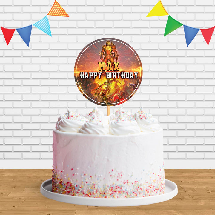 Doom Eternal Cake Topper Centerpiece Birthday Party Decorations