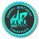 Dude Perfect RD Edible Cake Toppers Round