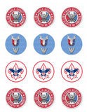 Eagle Scout Boy Scouts of America Edible Cupcake Toppers