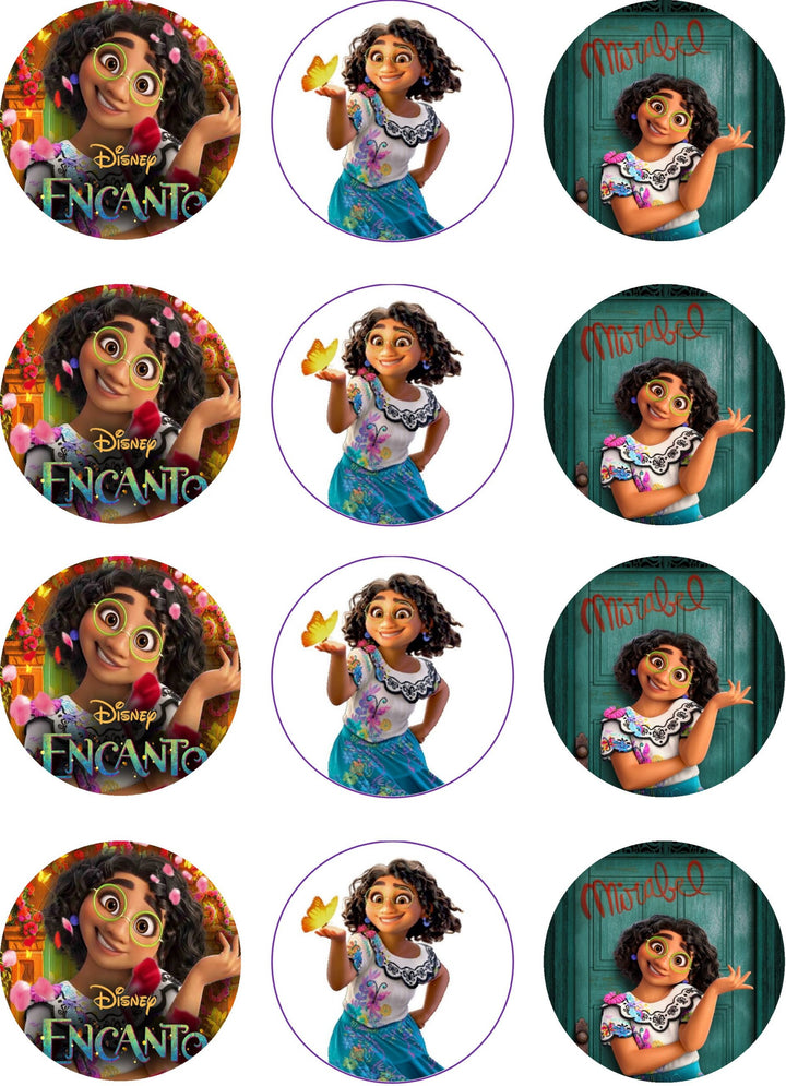 Encanto Mirabel Edible Cupcake Toppers