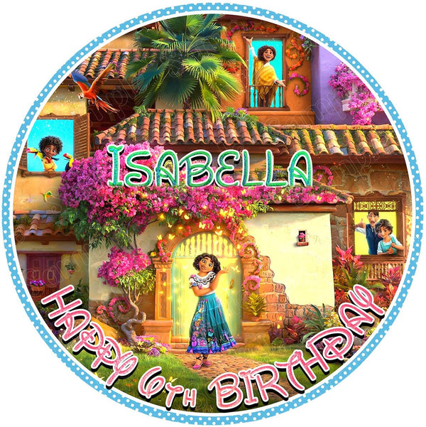 Encanto Mirabel Disney Edible Cake Toppers Round