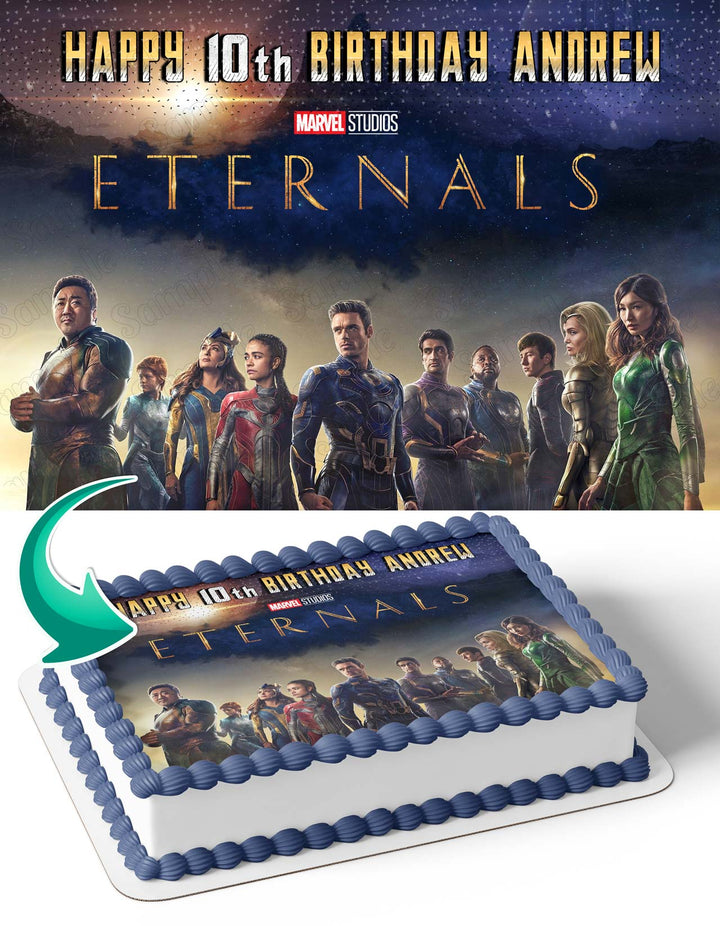 Eternals Marvel Movie Edible Cake Toppers