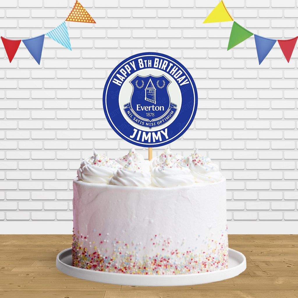 Everton shaped glitter cupcake toppers – Makes Liverpool