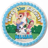 Family Guy Edible Cake Toppers Round
