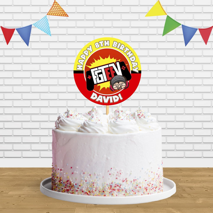 FGTeeV Cake Topper Centerpiece Birthday Party Decorations