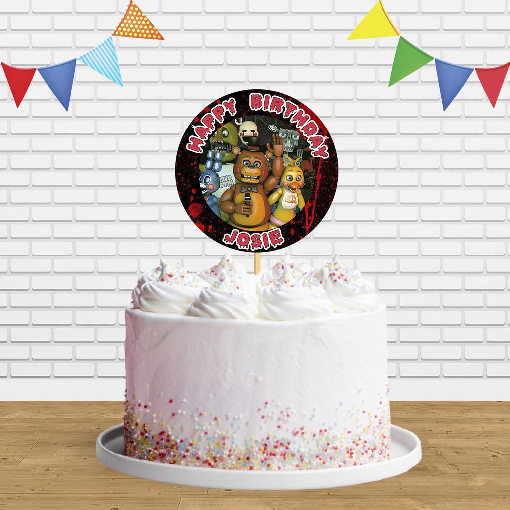 Five Nights at Freddys FNAF Edible Image Cake Topper Personalized Birthday  Sheet Decoration Custom Party Frosting Transfer Fondant Round Circle