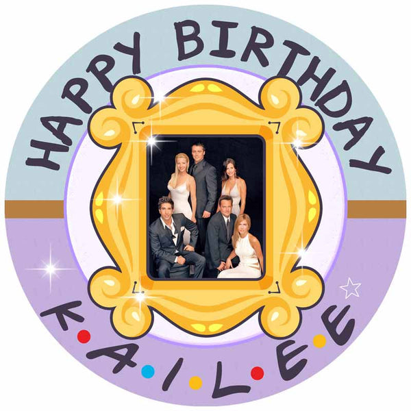 Friends TV Series Edible Cake Toppers Round