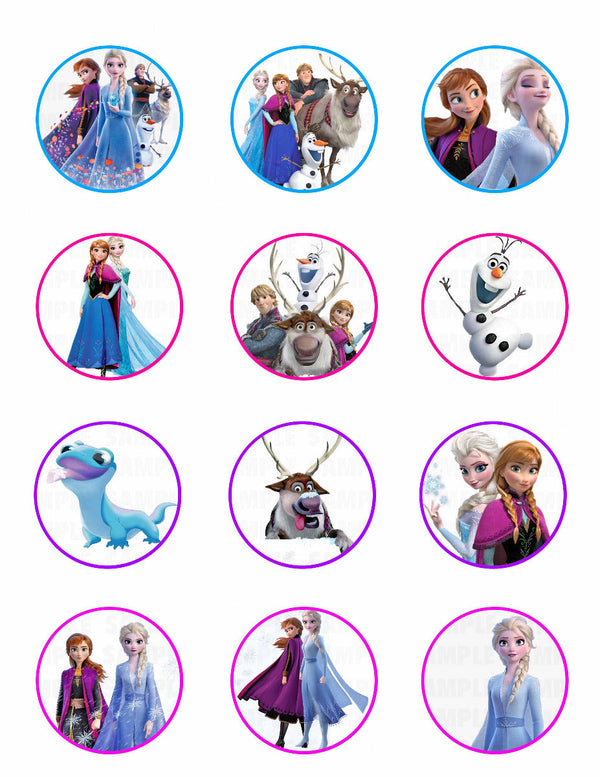 Frozen 2 Edible Cupcake Toppers