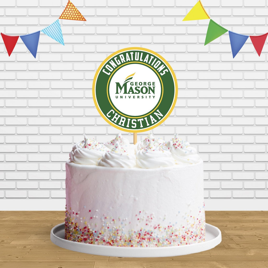 George Mason University Cake Topper Centerpiece Birthday Party Decorations