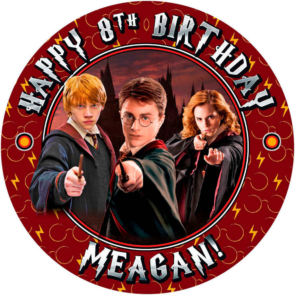 Harry Potter Personalized Edible Cake topper — Ediblektoppers