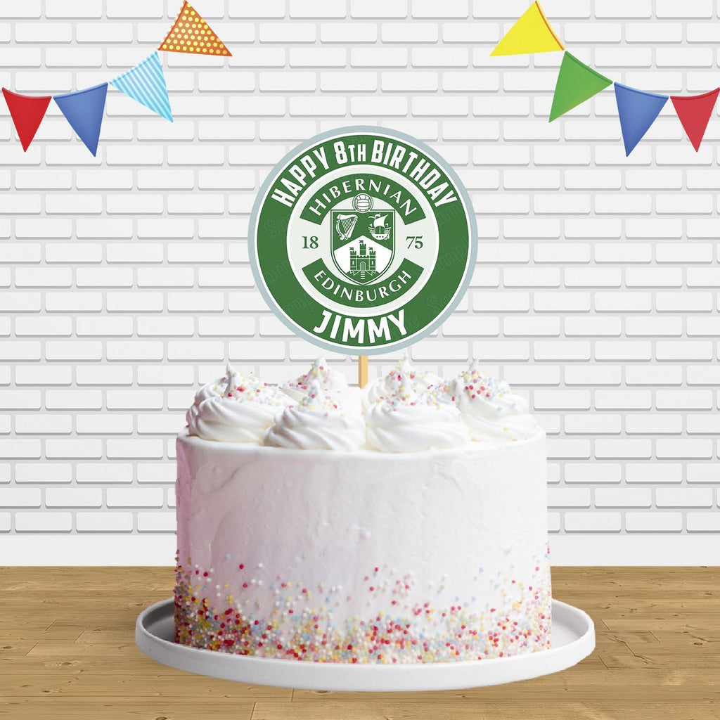 Hibernian FC Cake Topper Centerpiece Birthday Party Decorations