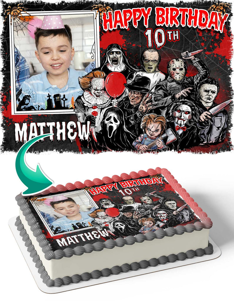 Friday the 13th Camp Crystal Lake Sign and Jason Voorhees Edible Cake  Topper Image ABPID55020 - Walmart.com
