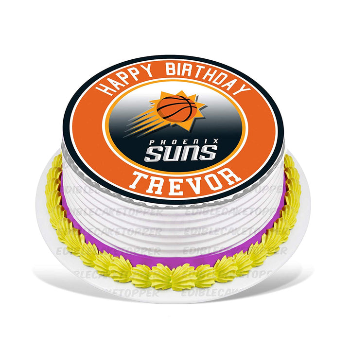Phoenix Suns Edible Cake Toppers Round