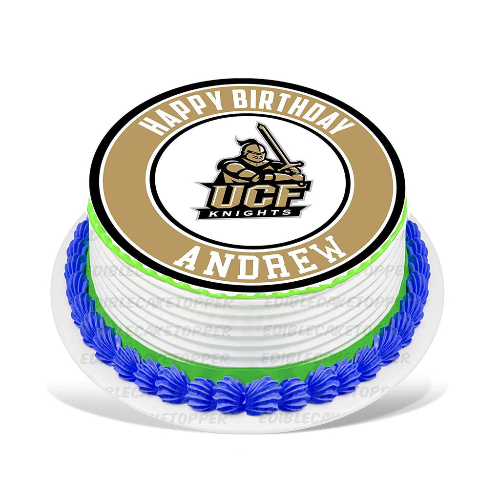 UCF Knights Edible Cake Toppers Round
