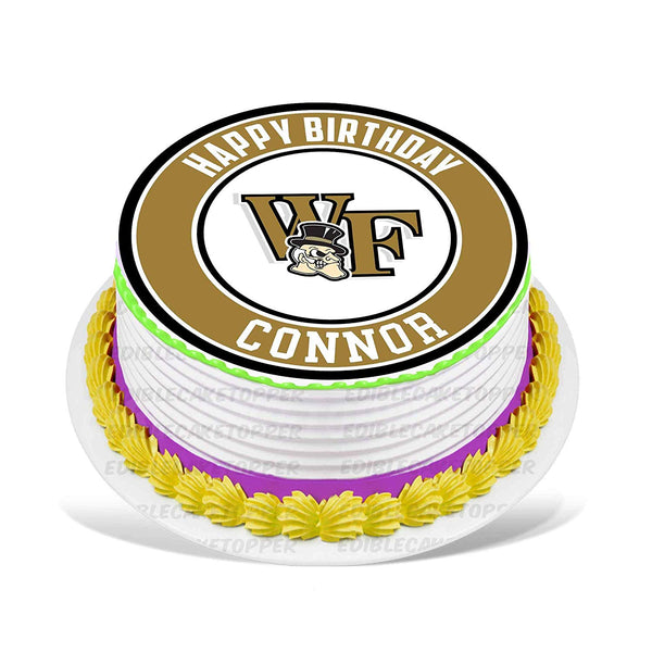 Wake Forest Demon Deacons Edible Cake Toppers Round