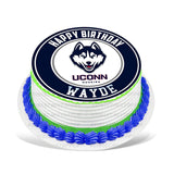 UConn Huskies Edible Cake Toppers Round