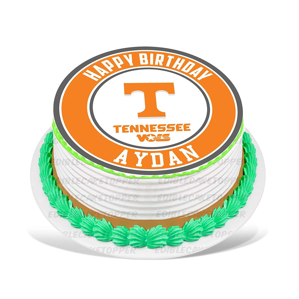 Tennessee Volunteers Edible Cake Toppers Round