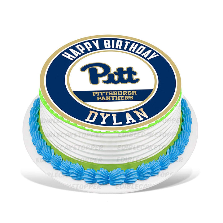 Pittsburgh Panthers Edible Cake Toppers Round