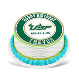 South Florida Bulls Edible Cake Toppers Round