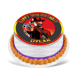 Red Dead Redemption Edible Cake Toppers Round