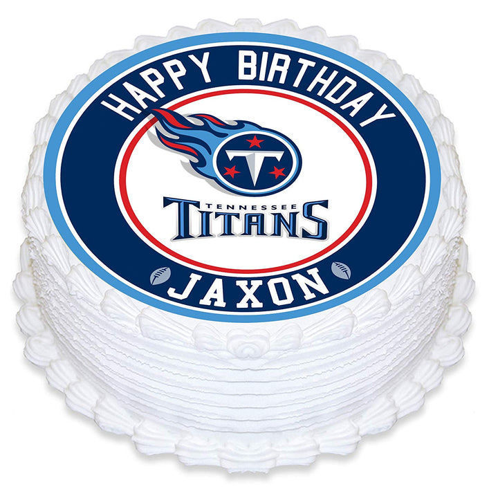 Tennessee Titans Edible Cake Toppers Round