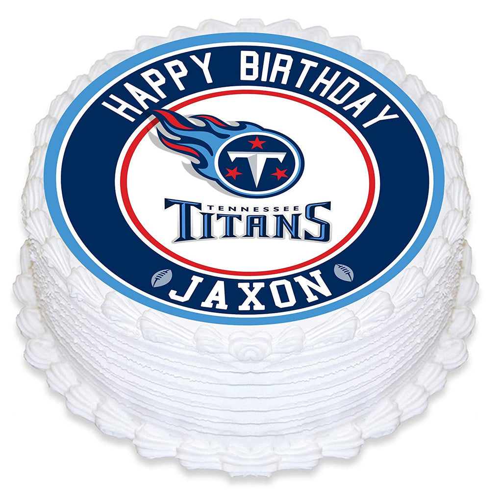 Tennessee Titan Edible Birthday Cake Topper