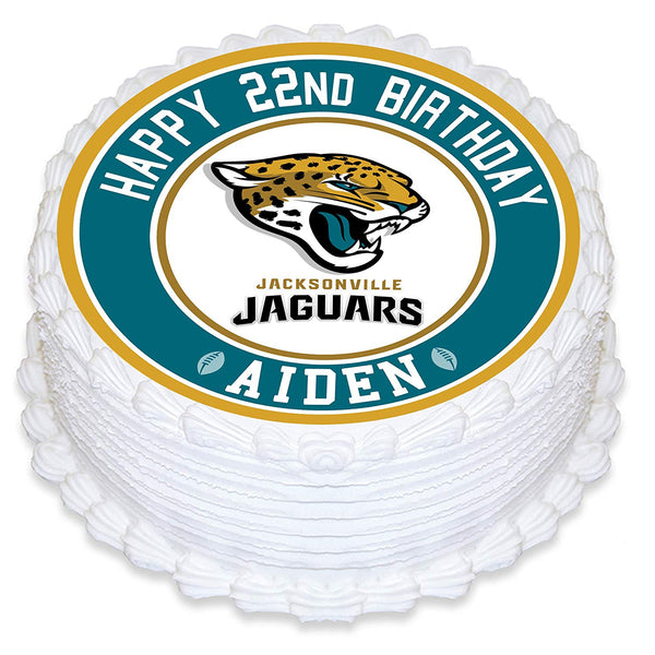 Jacksonville Jaguars Edible Cake Toppers Round