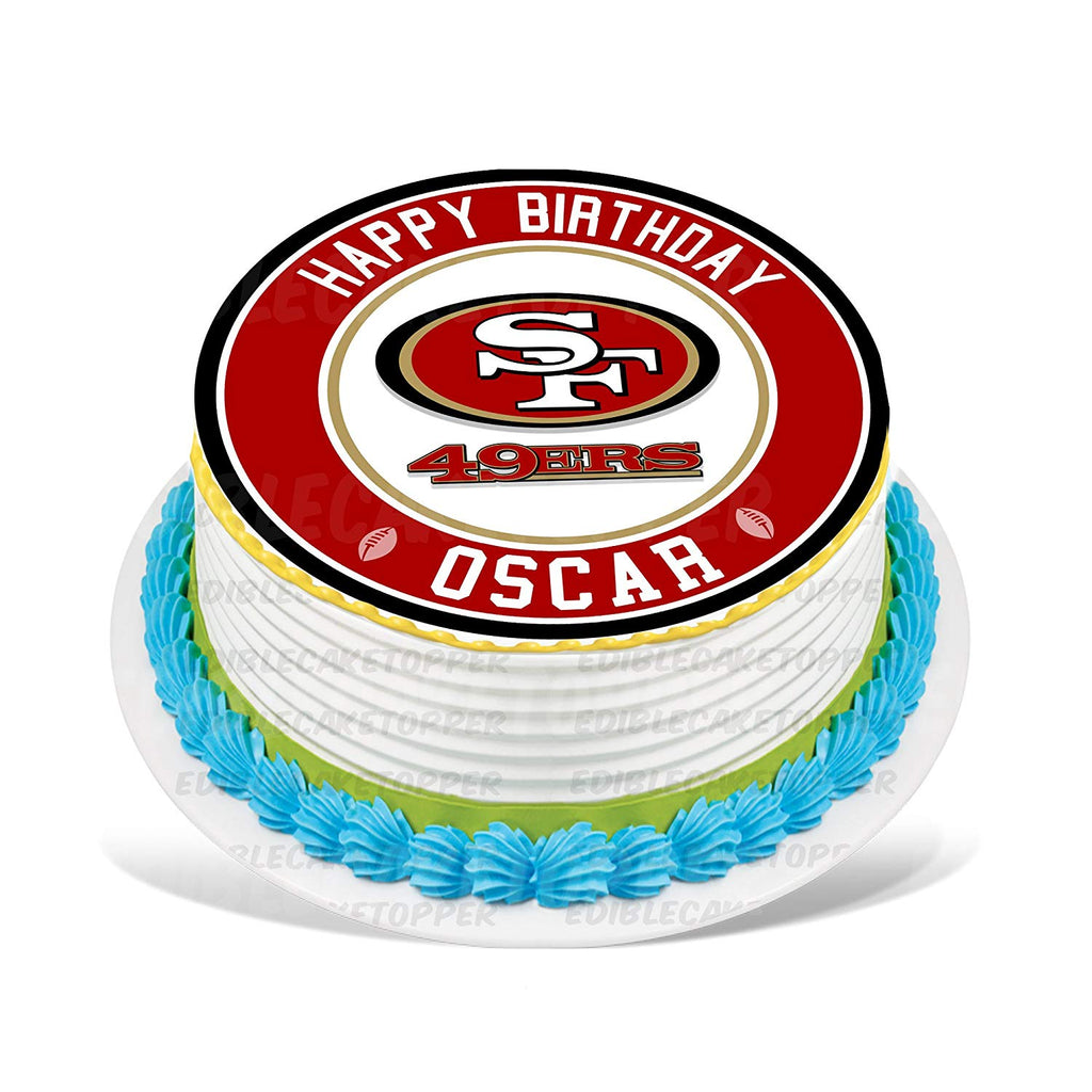 San Francisco 49ers Cake Topper Centerpiece Birthday Party Decorations
