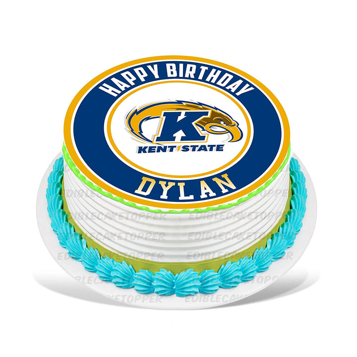 Kent State Edible Cake Toppers Round