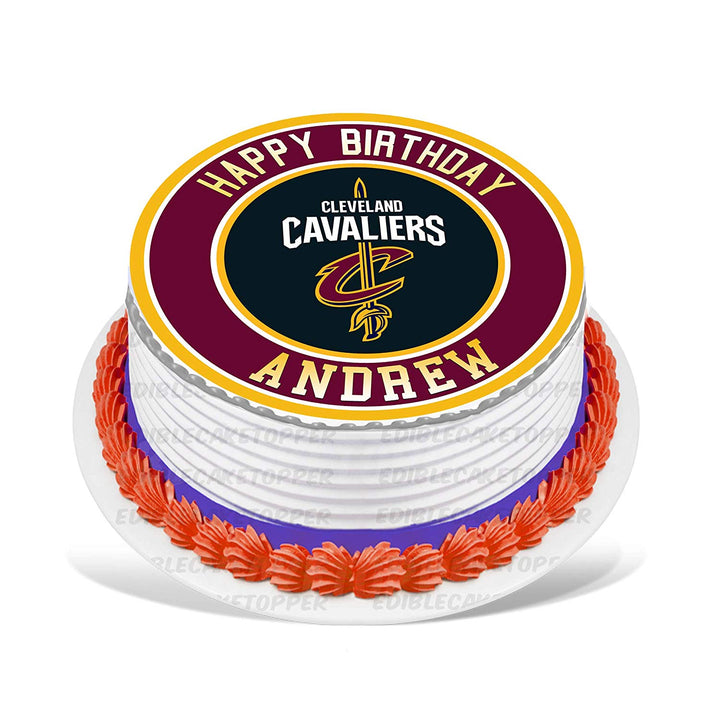 Cleveland Cavaliers Edible Cake Toppers Round