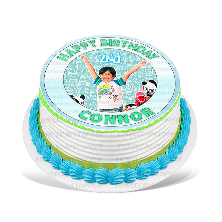 Ryan ToysReview Edible Cake Toppers Round