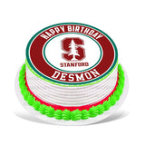 Stanford Cardinal Edible Cake Toppers Round