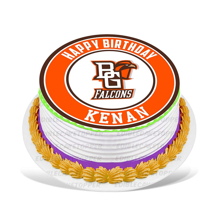 Bowling Green Falcons Edible Cake Toppers Round
