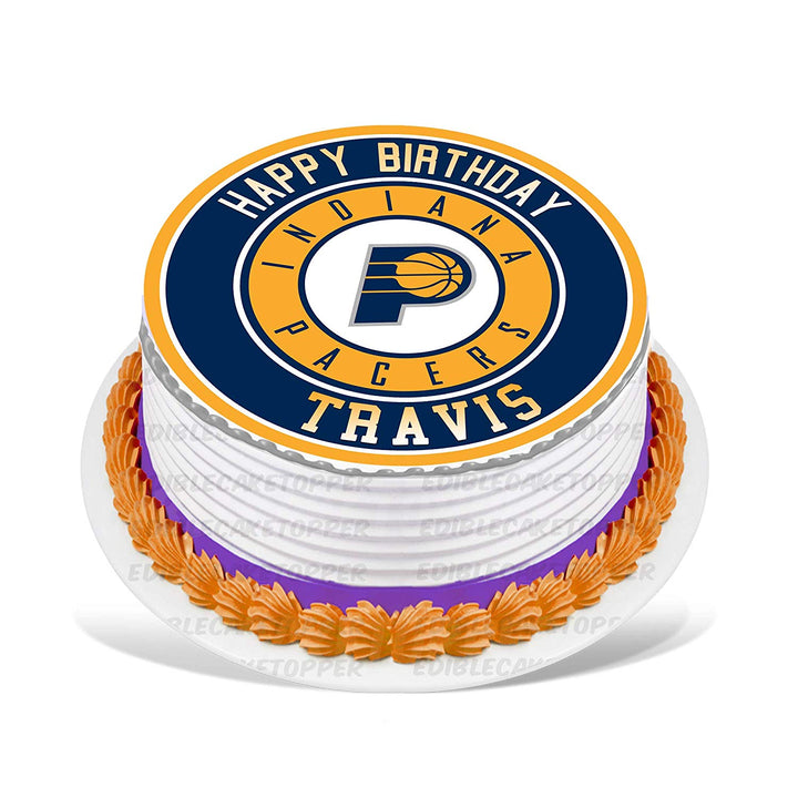 Indiana Pacers Edible Cake Toppers Round