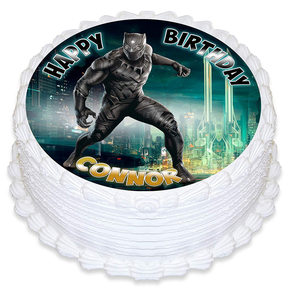 STL file BLACK PANTHER HAPPY BIRTHDAY TOPPER・Template to download and 3D  print・Cults