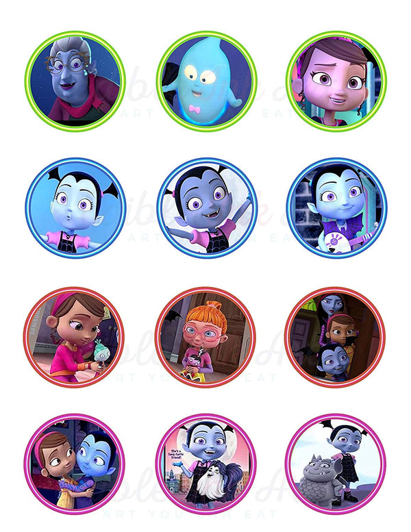 Vampirina Edible Cupcake Toppers