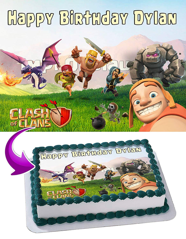 Clash of Clans Edible Cake Toppers