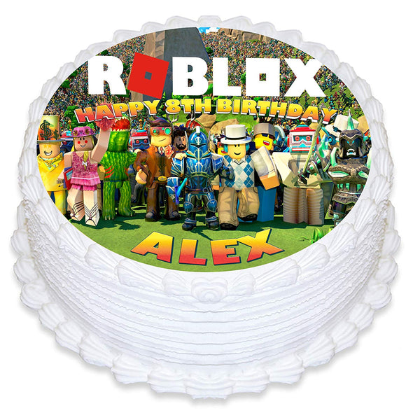 Roblox Edible Cake Toppers Round