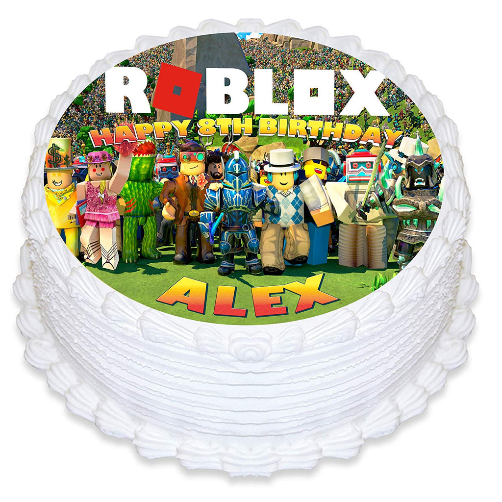 Roblox Boy – Rectangle Edible Cake Topper – Edible Cake Toppers