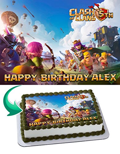 Clash of Clans 3 Edible Cake Toppers