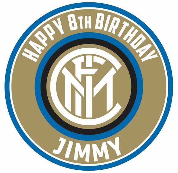 Inter Milan Edible Cake Toppers Round