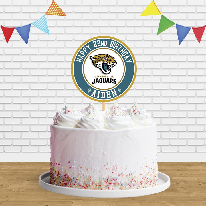 Jacksonville Jaguars Cake Topper Centerpiece Birthday Party Decorations